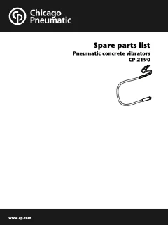 CP 2190 parts drawing preview (first PDF page)